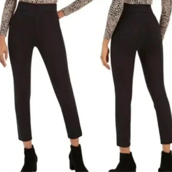 Spanx Black 4-pocket Skinny in Ponte Ankle Perfect Pants Medium Petite Stretch - Picture 1 of 15